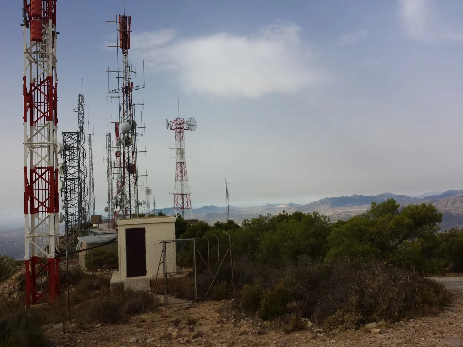 Antenas en Cerro Jabalcón